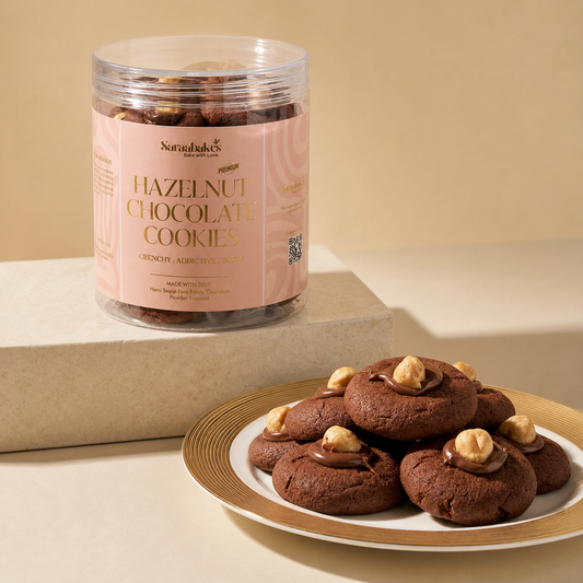 HAZELNUT CHOCOLATE COOKIES 350G