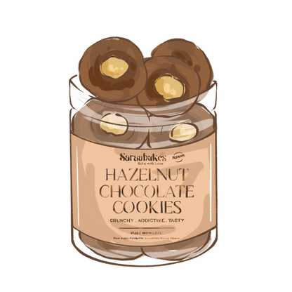 HAZELNUT CHOCOLATE COOKIES 350G
